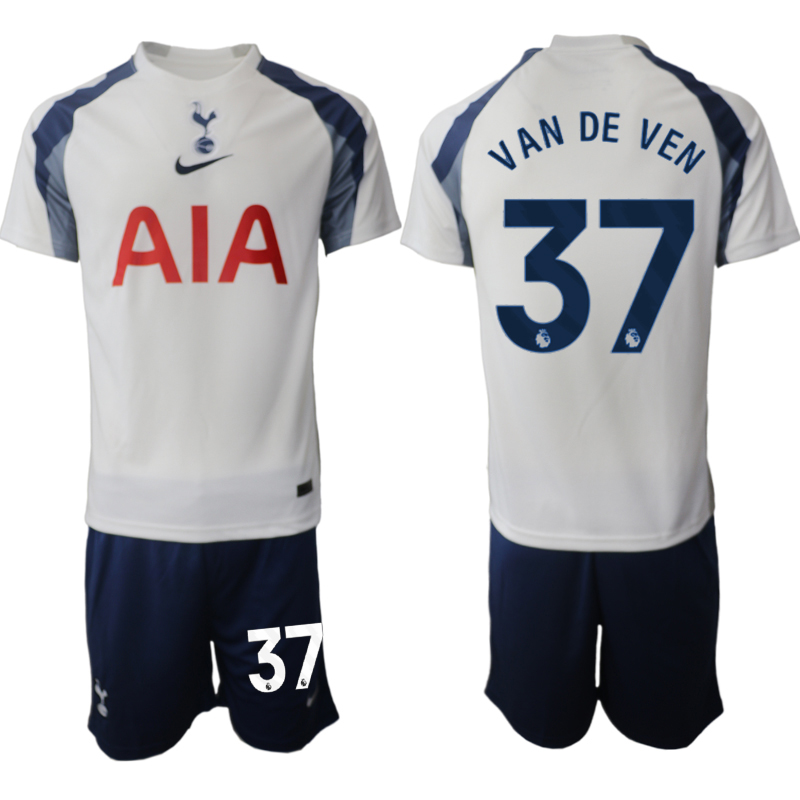 Men 2025-2026 Club Tottenham home White #37 Soccer Jersey